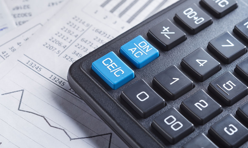 Calculator for accounting